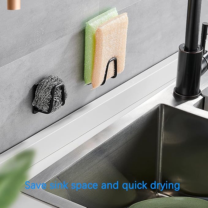 LYART 4Pcs Premium Sink Sponge Holder