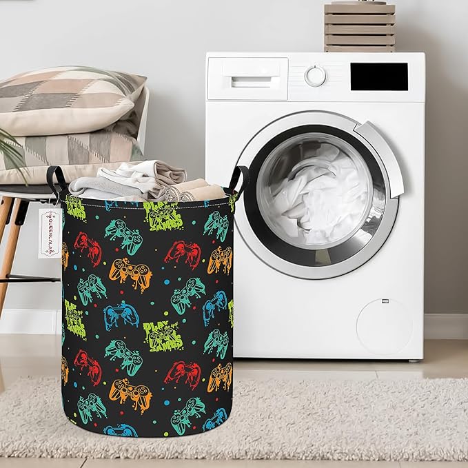 QUEENLALA Large Storage Basket, Laundry Hamper/Bathroom/Home Decor/Collapsible