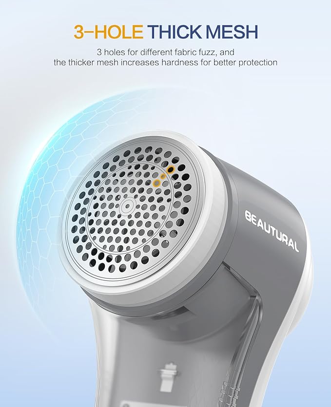 BEAUTURAL Fabric Shaver, Rechargeable Lint Remover