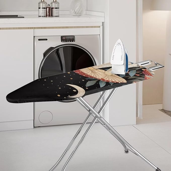 Moon Mushroom 15x54 Ironing Board Cover Elastic Edge Applicable Standard Size