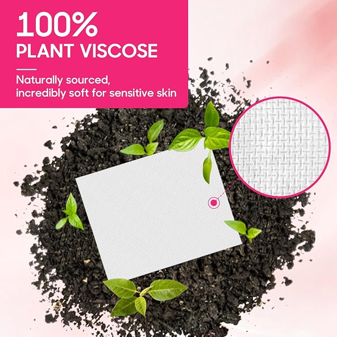 FACEMADE 480 Count Disposable Face Towels, 100% USDA Biobased Face Towelettes