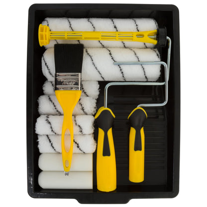 Coral 10501 Easy Coater Paint Kit with Headlock and Mini Roller Frame and Hybrid Brush 12 Piece Pack Set