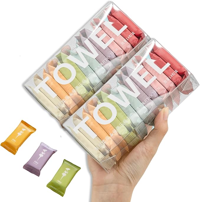 Disposable Compressed Towels, Portable Compressed Towel Tablets, Thicker Super