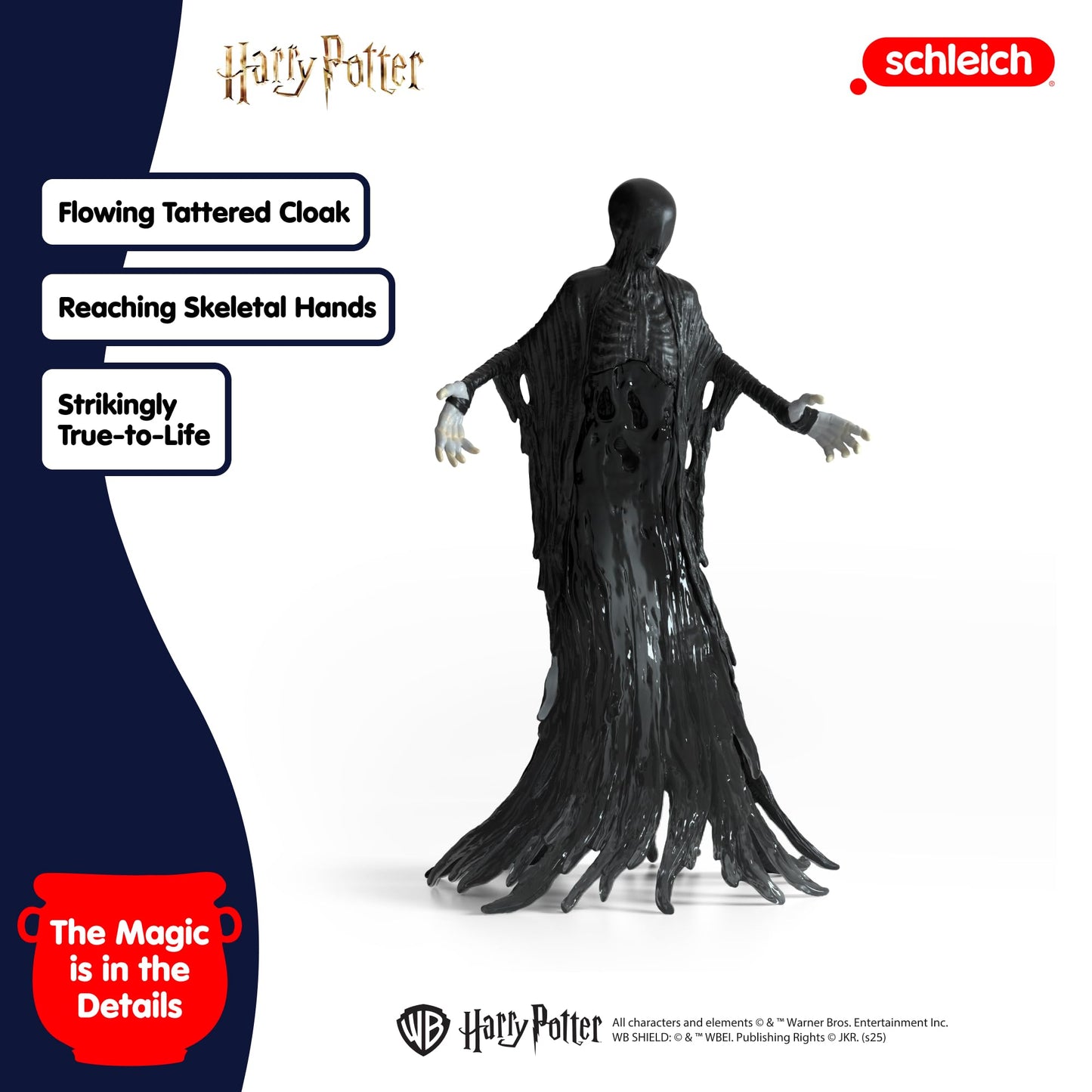 Schleich Harry Potter - 6" Dementor Figurine - Wizarding World Collectible Figures for Kids and Adults - Halloween Dementor Decoration - Toys for Ages 6+ | 13992