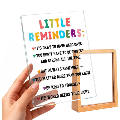 Motivational Gifts for Women - Encouragement Gifts for Women Motivational Quote Desk Sign, Positive Affirmation Office Decor, Coworker Gift, Desk Accessories, Home & Office Decoration