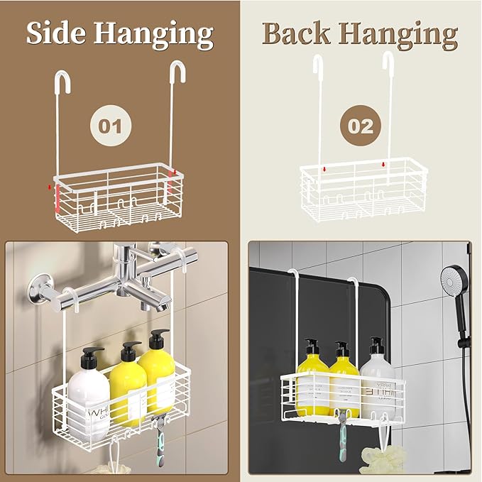 DELLAN Hanging Shower Caddy, Shower Rack Hanging
