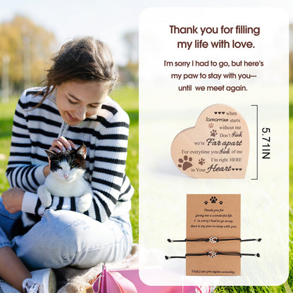 Pet Memorial Gifts for Loss of Dog Cat, Sympathy Gift for Pets Loss, Pet Memorial Wind Chimes, Dog Passing Away Bereavement, Remembrance Gift Basket for Friends Family