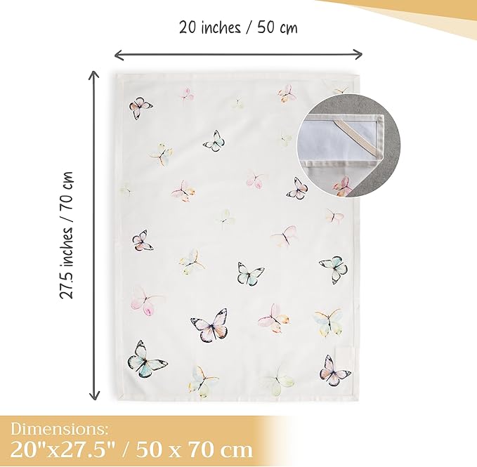Maison d' Hermine Kitchen Towels Set of 3 100% Cotton 27.50" x 20" Reusable