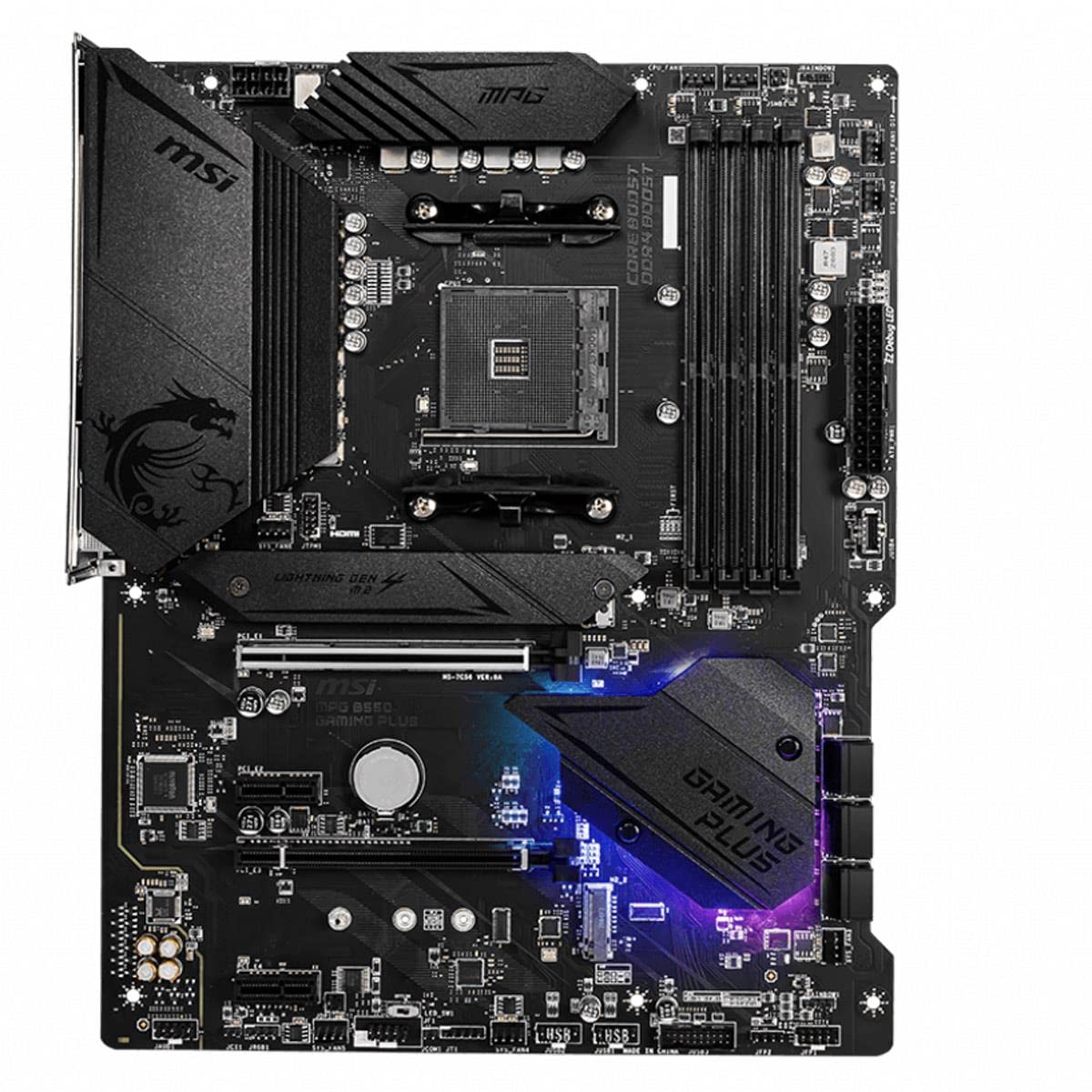 MSI MPG B550 Gaming Plus (ATX AMD AM4 DDR4 M.2 USB 3.2 Gen 2 HDMI ATX Gaming Moederboard AMD Ryzen™ 5000 processors