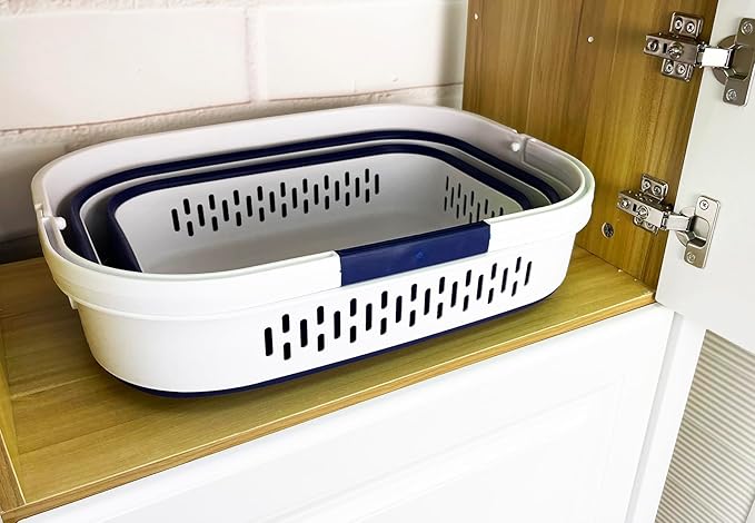 SAMMART 38L Collapsible Plastic Laundry Basket