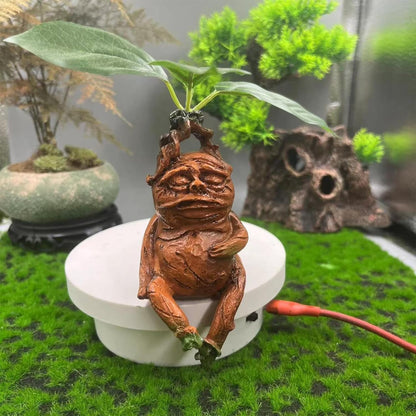CYMSYWJ Mandrake Resin Statue Plant Funny for Decoration Micro Landscape Ornament for Outdoor Garden, Living Room, Bedroom Decor Magical Figurine Birthday Christmas Halloween Easter Gift