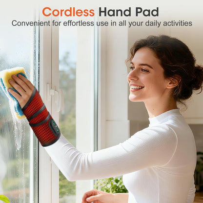 Cordless Wrist Heating Pad for Pain Relief, Rechargeable Wrist Massager for Carpal Tunnel,Heated Wrist Wrap for Arthritis Wrist Pain,Black