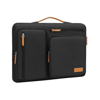 MOSISO 360 Protective Laptop Case 13 inch, 13 inch Laptop Sleeve Compatible with MacBook Air M4 M3 M2 M1 2025-2018/Pro M2 M1 2025-2016, Side Open Carrying Case with 4 Zipper Pockets&Handle, Black