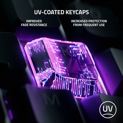 Razer Ornata V3 X - Low Profile Gaming Keyboard (Silent Membrane Switches, UV-Coated Keycaps, Durable, Spill-Resistant Design, Ergonomic Writst Rest) UK Layout | Black