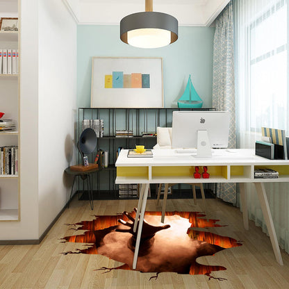 Scary Halloween Floor Decals 3D Ghost Hand Scratching Floor Wall Srtickers for Living Room, Spooky Indoor Art Decals Halloween Decorations for Bar Pub Bedroom