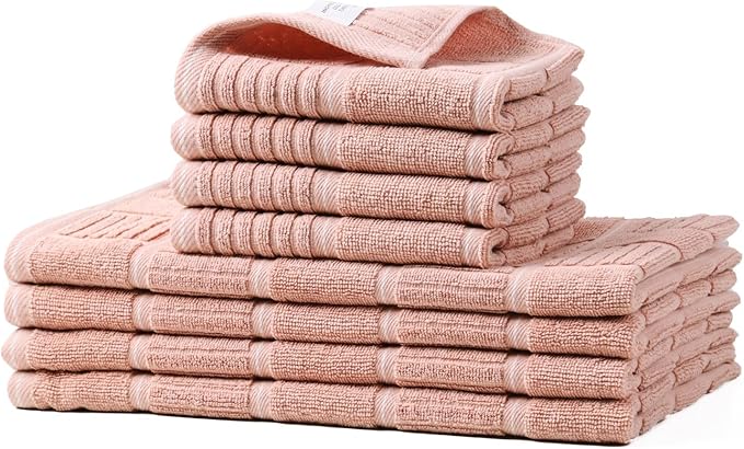 Glynniss Kitchen Towels and Dishcloths Set, Four Kitchen Dish Towels 16x26