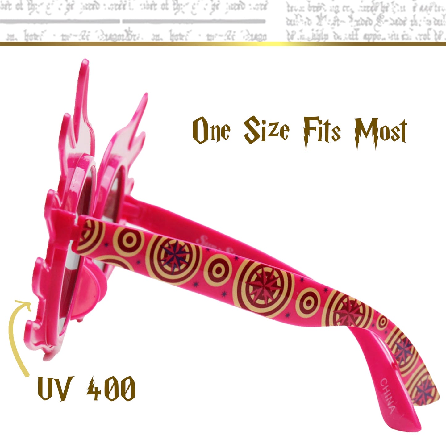 Sun-Staches Luna Lovegood Spectrespecs | Official Wizarding World Sunglasses | Harry Potter Costume Accessory | UV400 Lenses | One Size Fits Most
