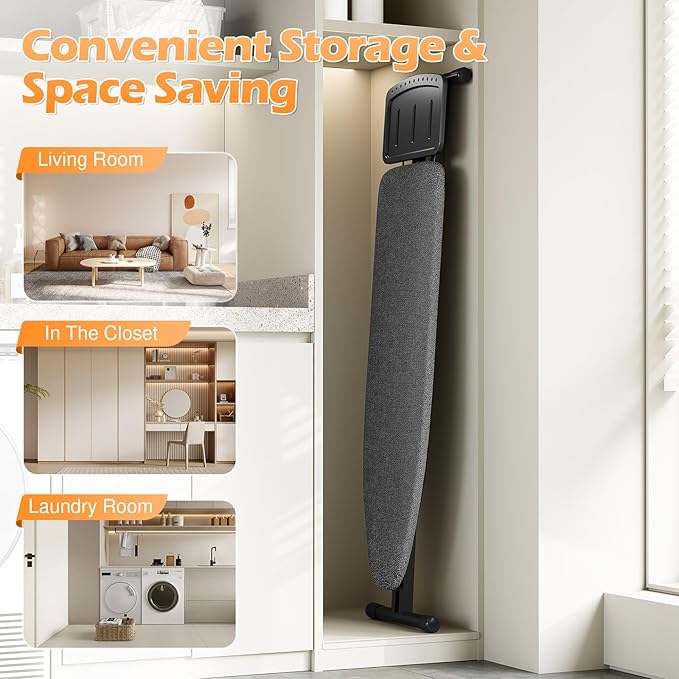 APEXCHASER Ironing Board Full Size, Iron Board and Ironing Board Set Height