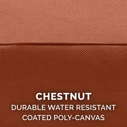 FurHaven Replacement Dog Bed Cover Water-Resistant Indoor/Outdoor Logo Print Oxford Polycanvas Mattress, Washable - Chestnut, Large