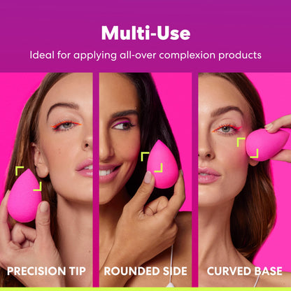 Beautyblender® | Original Pink Beauty Blender Makeup Sponge, Super-Soft Foam Easily Blends Foundations, Powders & Creams, Made in USA, Reusable, Washable, Streak Free Application, Vegan, Cruelty Free