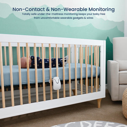 Babysense Video Baby Monitor with 2.4" Screen & Medically Certified Baby Movement Monitor with Real-Time No Breathing Motion Alerts, Tracks Breathing Motion Irregularity, Non-Contact, 2-in-1