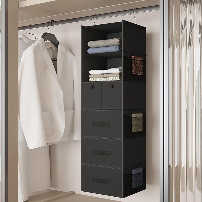 6-Shelves Hanging Closet Organizer