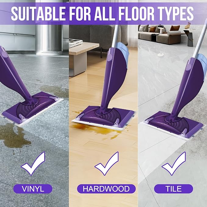 Mopping Pad Refill for Wet Jet Mop, Disposable Multi Surface Wetjet Hardwood