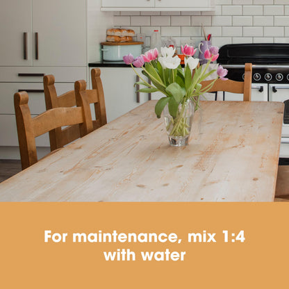 Furniture Clinic Wood Cleaner (500ml) | Restore & Clean Wooden Floors, Furniture, Blinds, Doors, Decking and Many other Wood Surfaces - Easily Remove Wax & Polish Build up, Grease and Grime