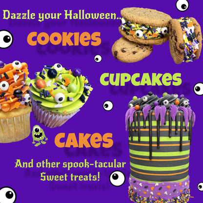 Manvscakes Sprinkles - Themed Sprinkles for Cake Decorating, Sprinkle Mix for Cookies, Ice Cream, Fondant Cake, Caramel Apples, Cupcakes & Other Desserts, Assorted Halloween & Fall Sprinkles, 4 oz