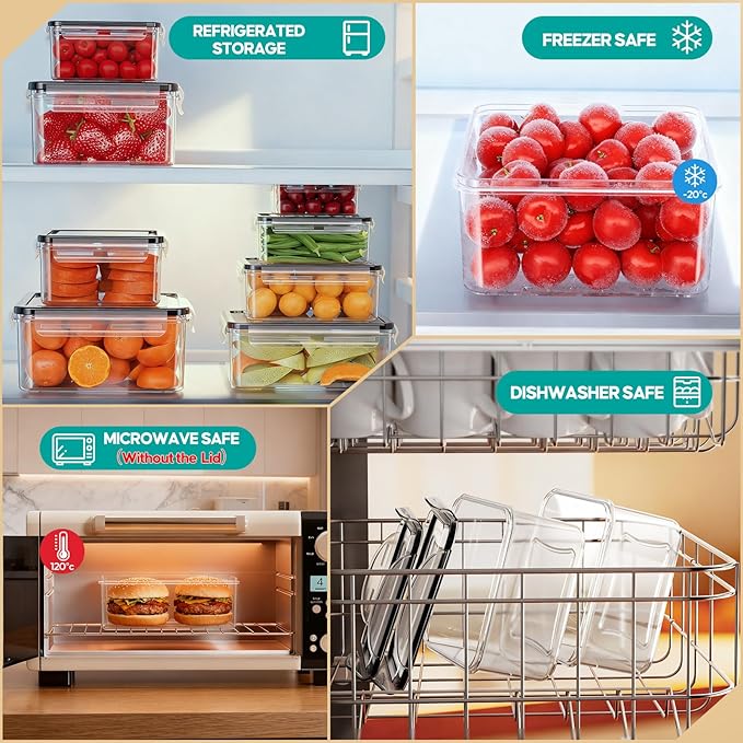 40 PCS Food Storage Containers