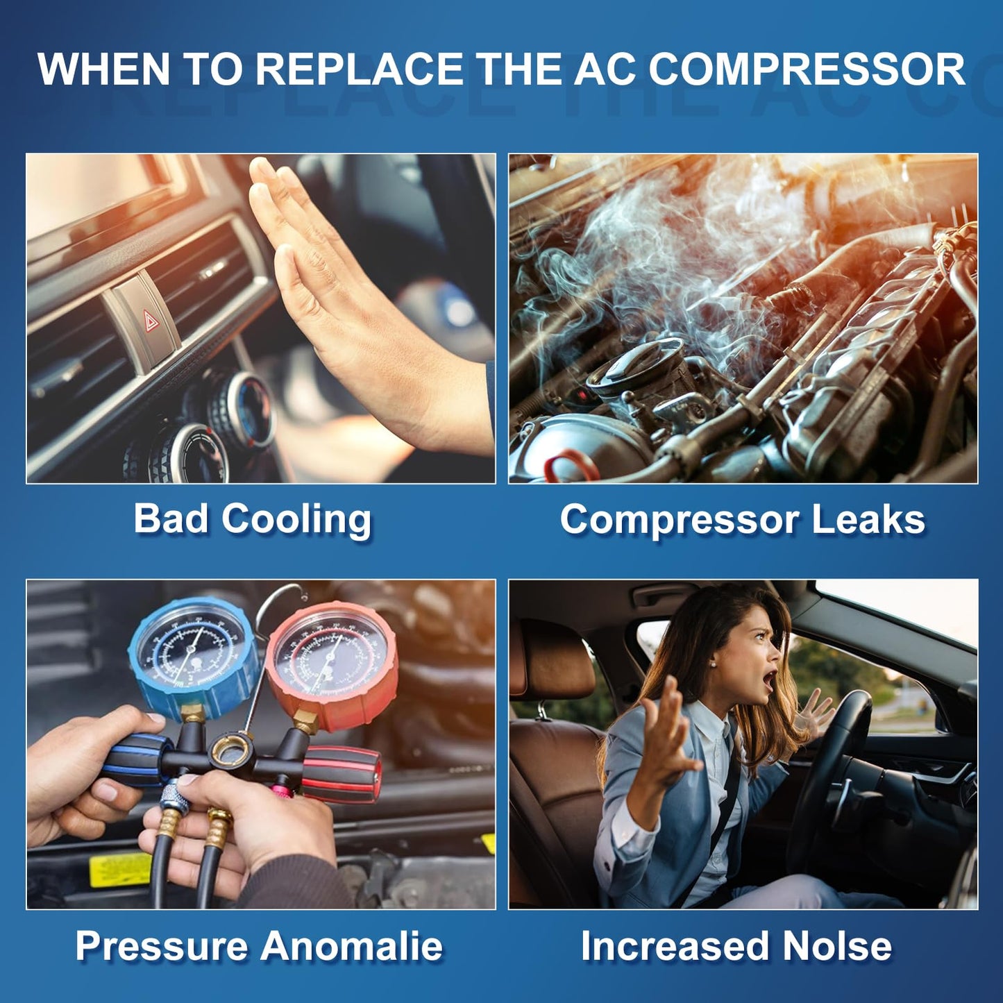 Jaxivo 198340 Air Conditioning A/C Compressor Compatible with 14-23 Chrysler 300 5.7L/6.4L,15-23 Challenger/Charger 5.7L/6.2L/6.4,21-23 Ram 1500,Air Conditioner Compressor Replace CO29209C,68158259AH