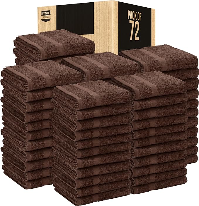 Utopia Towels Dark Brown Salon Towels, and Home Hair Care
