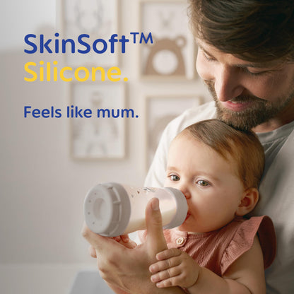 MAM Teats Size 3 | 4 Pack | Fast Flow | Suitable from 4+ Months | Fits All MAM Bottles | Made from SkinSoft Silicone | Baby Accessories