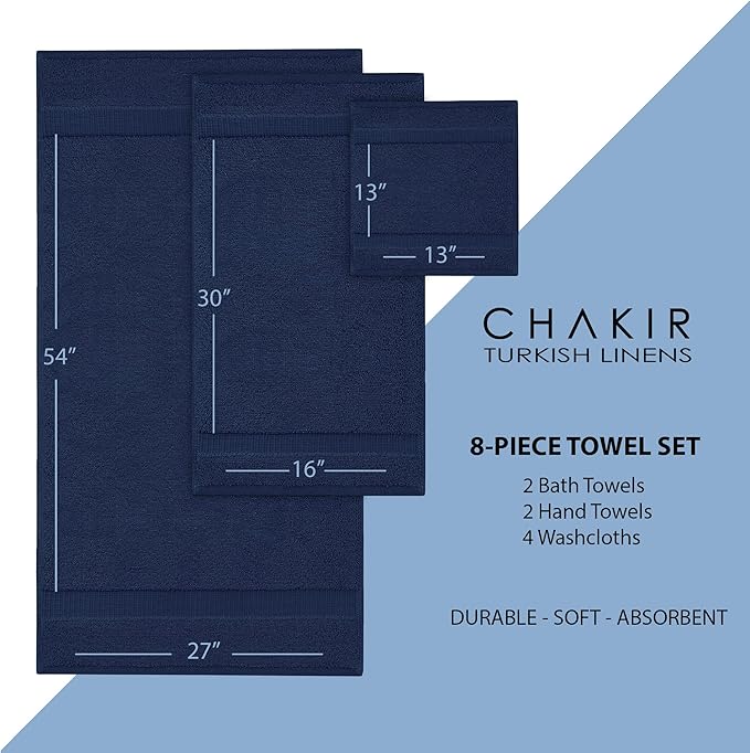 Chakir Turkish Linens | Hotel & Spa Quality 100% Cotton Premium Turkish Towels