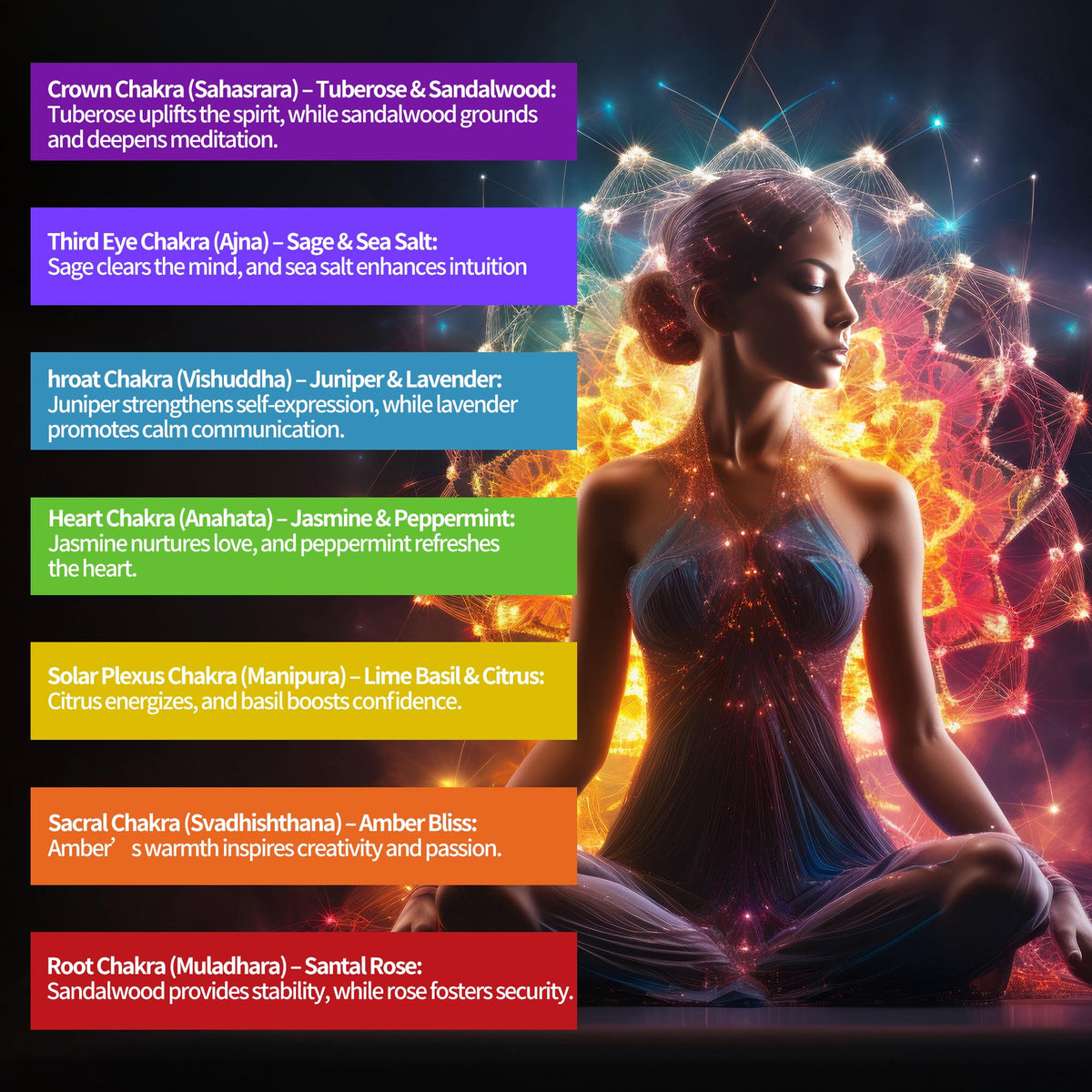 Seven Chakra Candles Luxury Gift Set with Healing Crystals & Bracelet – Hand-Poured Scented Candles for Meditation, Stress Relief, and Positive Energy | Perfect for Yoga, Reiki & Aromatherapy