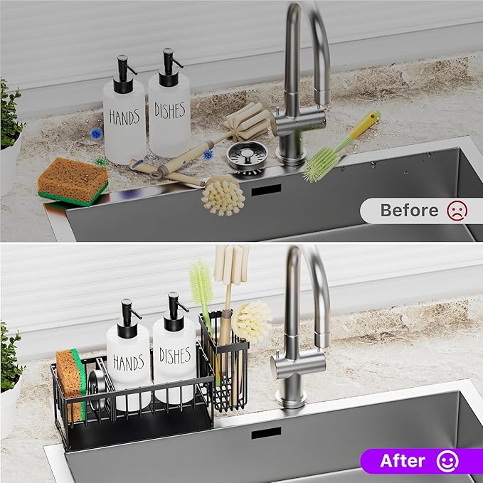 MASADI Kitchen Dish Soap Dispenser Set