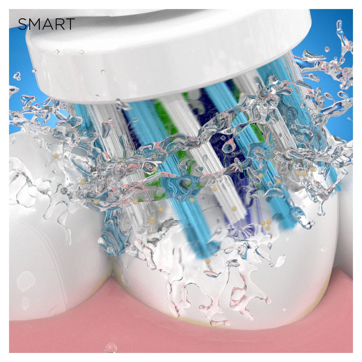 Oral-B Smart 6 Electric Toothbrushes For Adults, App Connected Handle, 3 Toothbrush Heads & Travel Case, 5 Modes, Teeth Whitening, 2 Pin UK Plug, 6000N