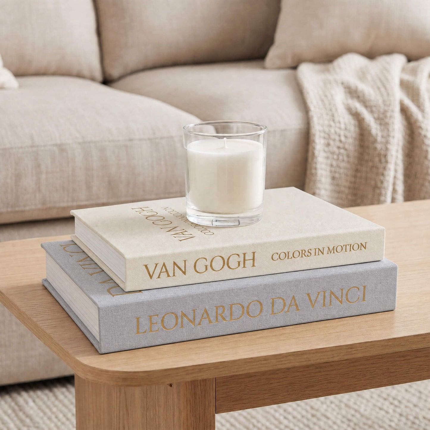MAOBUYOU Decorative Linen Book Set of 2, Faux Book Storage Box, Coffee Table and Bookshelf Decor