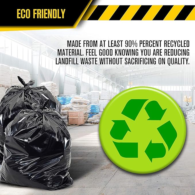 Aluf Plastics Heavy Duty 55 Gallon Trash Bags