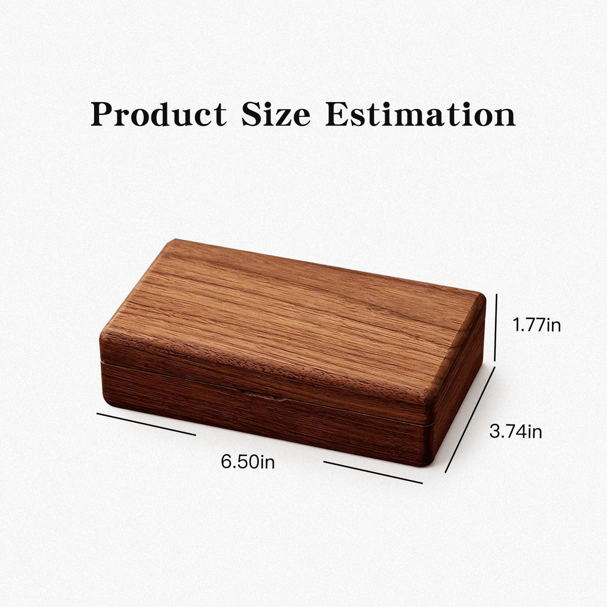 Cxomnndiw Small Wooden Jewelry Box | Versatile Mens Jewelry Box with Earring & Ring Organizer for Travel & Vanity Display