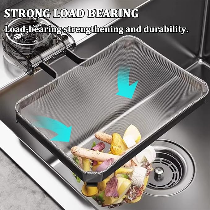 Kitchen Sink Strainer with Filter Mesh Bag, Food Waste Filter Basket, Suction