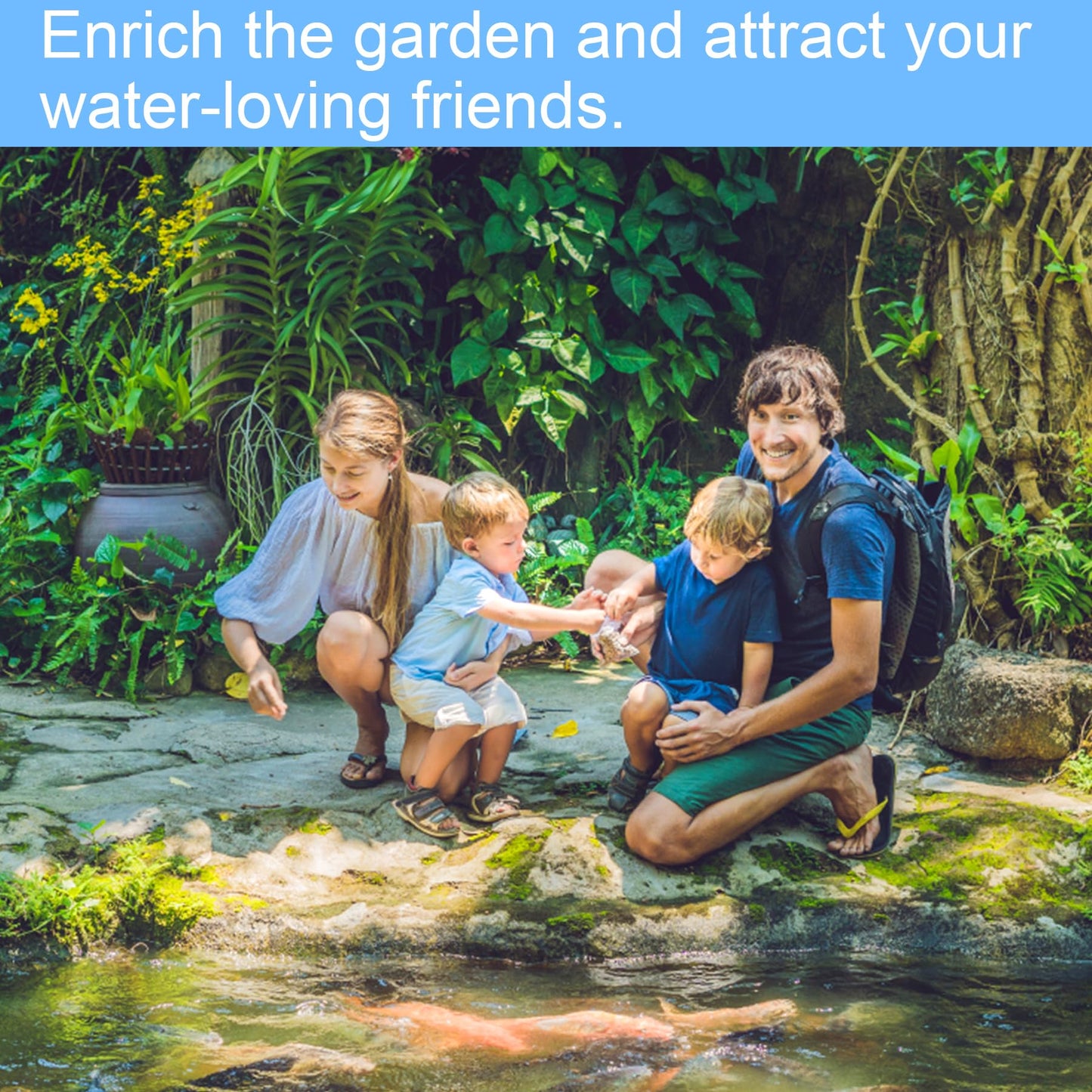 Reinforced PE Pond Liner 25 x 30 FT, 28 Mil Sun Resistant Preformed Pond Liner, Hemmed Edge with Buttonholes Liner for Outdoor Large Ponds, Fish/KOI/Duck Pond, Garden Waterfall, Waterscape, Black