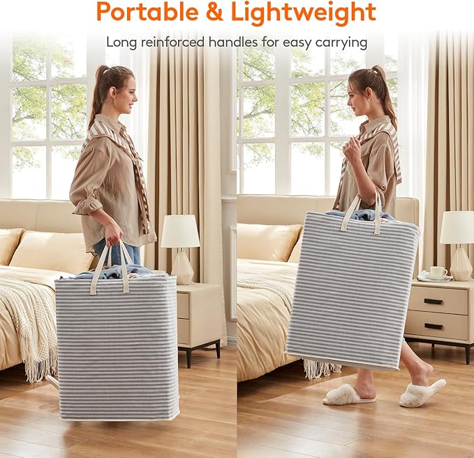 Lifewit 3 Pack Laundry Hamper Large Collapsible Laundry Baskets, Freestanding