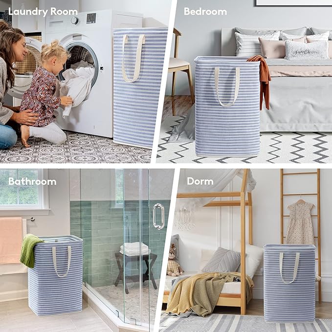 Lifewit 3 Pack Laundry Hamper Large Collapsible Laundry Baskets, Freestanding