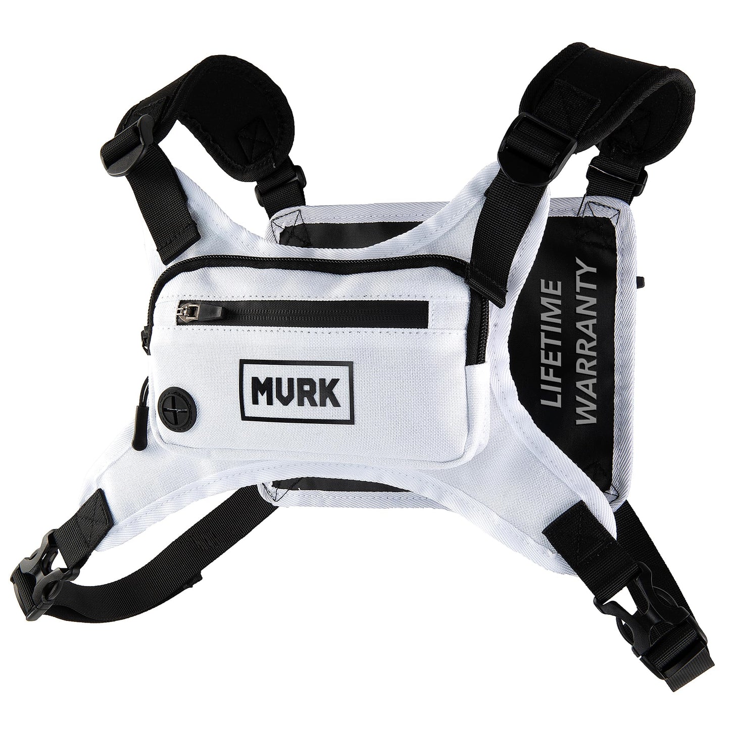 MVRK Water Resistant Chest Pack - Running Vest for Workouts, Running Phone Holder Extra Storage, Lightweight Running Pack