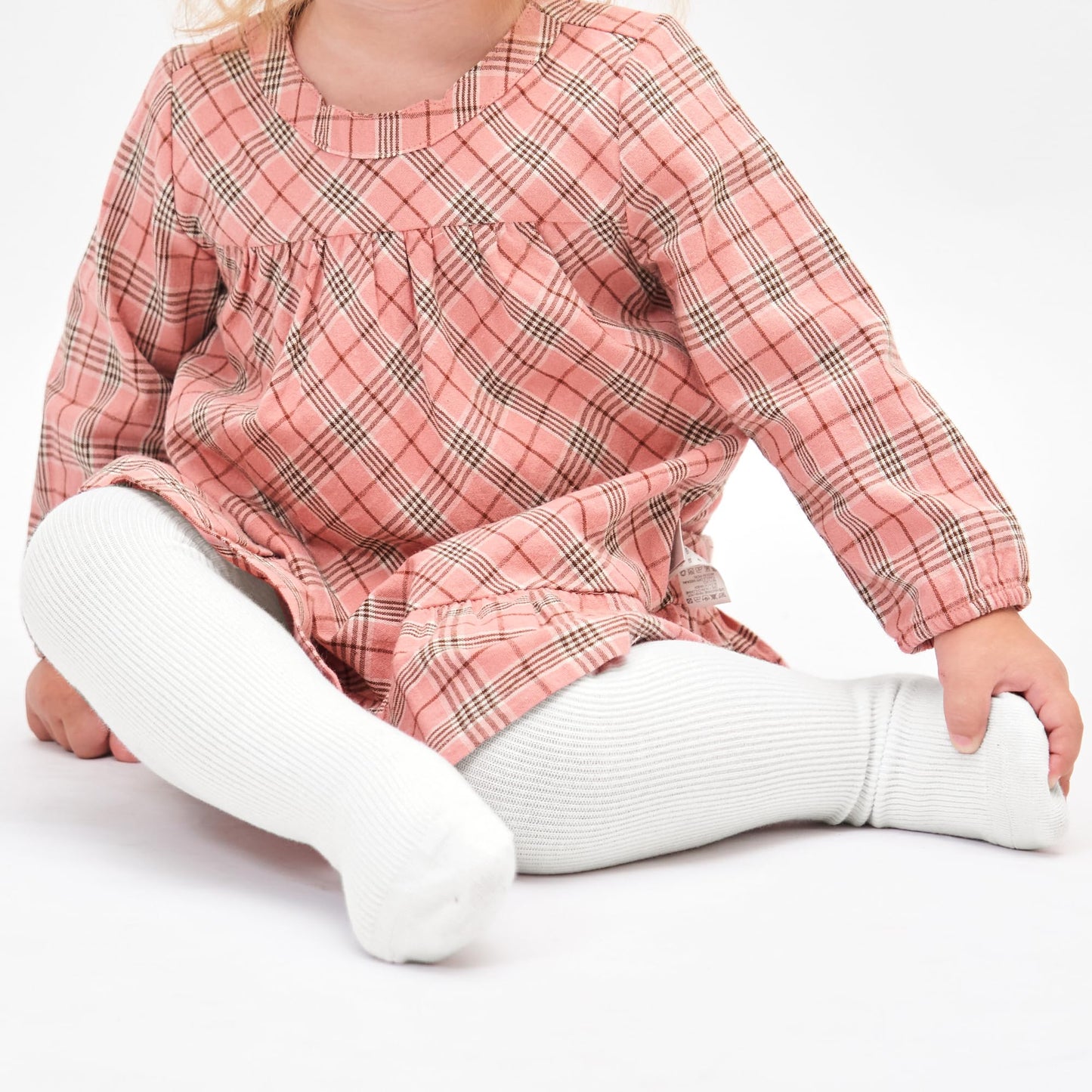 Stelle Toddler Girls Tights Baby Seamless Knit Thick Cotton Leggings Pantyhose(Infants/Kids/Childern)(White,3XS)