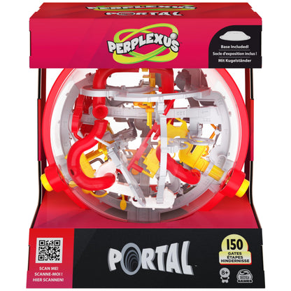 Perplexus Portal, 3D Puzzle Ball Maze Fidget Toys Kids’ Games Travel Games Puzzle Games Fidget Ball with 150 Obstacles, for Adults and Kids Aged 8 and up