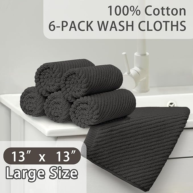 VOOVA & MOVAS Grey Washcloths