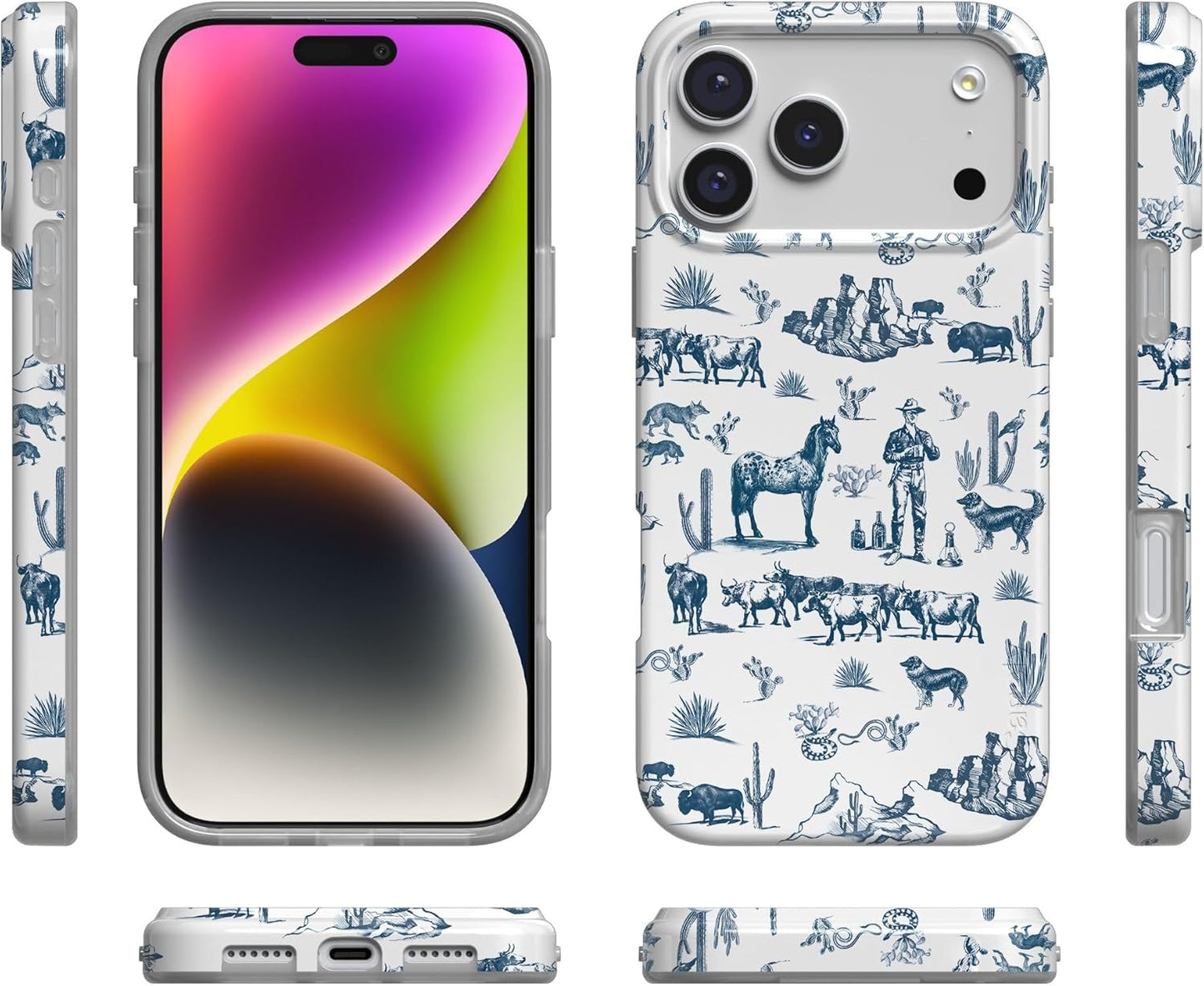 Casely iPhone 17 Pro Case | Wild West Adventure | Desert | Compatible with MagSafe | Classic Ultra Slim Design