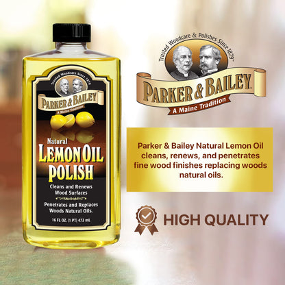 Parker & Bailey Lemon Oil Polish, Fluid, Yellow, One Size